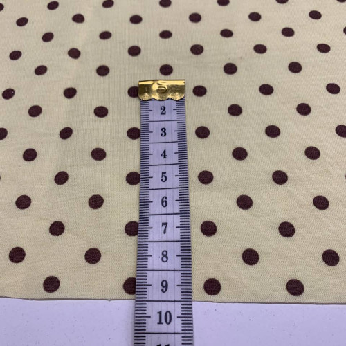 Кулір бавовняний 100% принт, Теракотовий
