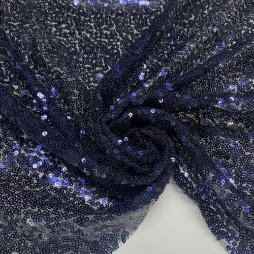 Паєтки на сітці, Синій